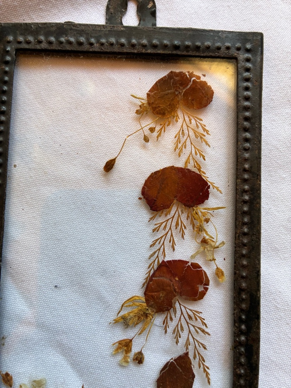 Lasting Impressions stained glass pressed real flower Hearts window candle Spike - Picture 4 of 11